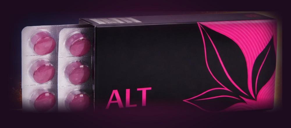 APLGO ALT pack with blister of pink lozenges