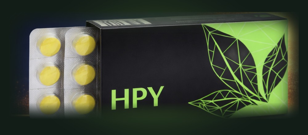 APLGO HPY pack with blister of yellow lozenges